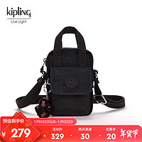 kipling 凯普林 男女款轻便小巧出街小包斜挎包手机包|DALYA 深黑色