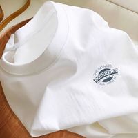 锐竹 纯棉夏季百搭字母印花短袖t恤男女宽松潮流百搭学生复古上衣 BOOK-纯棉 XL 120-135斤