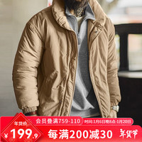 马登 MADEN工装 美式复古青果领加厚棉服男冬季立领保暖防寒面包服棉衣外套