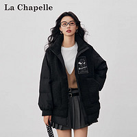 La Chapelle 冬季清仓羽绒服女中长款连帽夜光炸街时尚加厚保暖外套