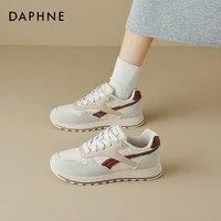 达芙妮运动鞋女秋冬季加绒2024软底女鞋子阿休闲甘德训鞋