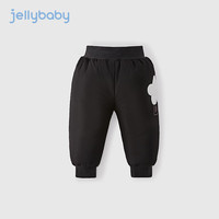 JELLYBABY儿童羽绒裤宝宝冬装三防长裤外穿小童鸭绒保暖休闲裤冬季女童裤子