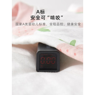 温小影 HELLO YING新生婴儿衣服40克薄棉秋冬装连体衣夹棉衣哈衣初生宝宝加厚棉服 粉西瓜【40g薄棉】 90码