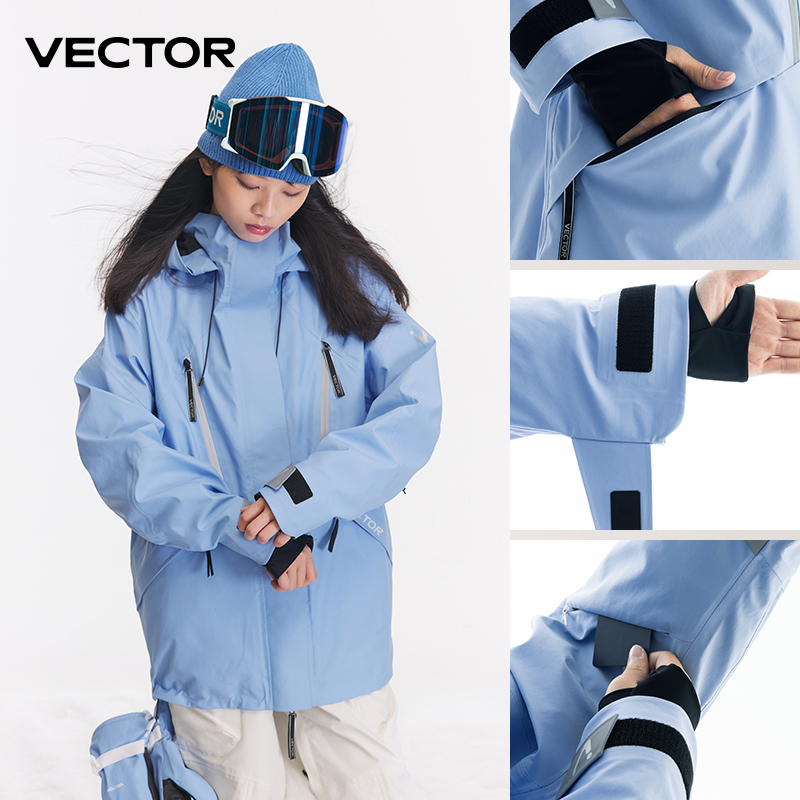 VECTOR玩可拓滑雪服雪衣套装女男专业冬季女款双板单板裤男款外套