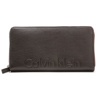 Calvin Klein凯文克莱CK钱包男长款拉链商务手拿包零钱包轻奢
