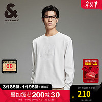 杰克琼斯 杰克·琼斯（JACK&JONES）男装衣服BSQ圆领时尚舒适棉感卫衣男胸前皇冠刺绣套头衫 A41 雨云灰 180/100A/L