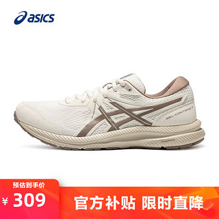 移动端、京东百亿补贴：ASICS 亚瑟士 跑步鞋女鞋缓震回弹运动鞋舒适透气网面跑鞋 GEL-CONTEND 7 白色 37.5