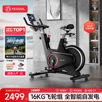 野小兽（YESOUL）自发电动感单车家用室内智能调阻健身自行车男士轻商级运动器材V5