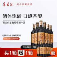宁夏红沙坡头葡萄酒贺兰山产区蛇龙珠干型老藤红葡萄酒750ml 蛇龙珠(老藤20) 750mL 6瓶