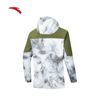 安踏 防泼水梭织运动外套男冬季新款户外登山服夹克上衣152446602N