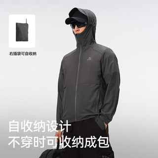 伯希和（Pelliot）【轻风】防晒衣男女轻薄透气防紫外线户外风衣12421250柔雾粉L 柔雾粉【女款】