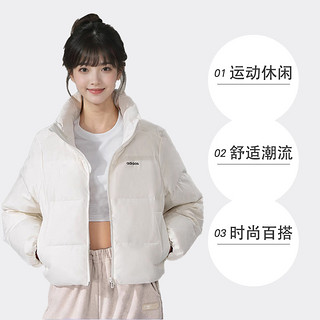 adidas 阿迪达斯 女装户外防寒保暖短款鸭绒羽绒服商场常规