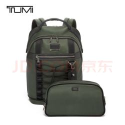 TUMI 途明 Alpha Bravo系列 男士弹道尼龙双肩包 0232395SP 云杉绿 中号