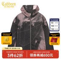 卡宾男装字母印花夹克春秋款撞色潮流宽松外套W 01 M /170/48