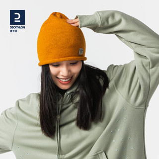 迪卡侬帽子女冬毛线帽冬帽男针织帽保暖防寒时尚滑雪帽ODT2