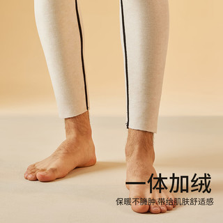 俞兆林男士鲨鱼裤秋冬季加厚加绒芭比裤保暖九分大码高腰内穿机车打底裤