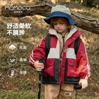 玛米玛卡 MOMOCO拜年服儿童棉服男童冬季加厚保暖中大童韩版时尚拼接休闲棉衣