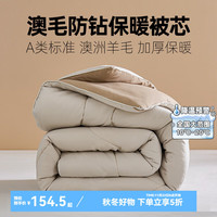 多喜爱羊毛被芯 羊毛春秋被冬被学生宿舍四季可用保暖被子 多彩澳毛冬被-
