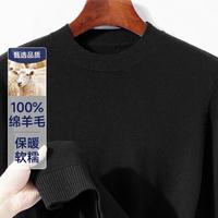 【100%绵羊毛】男士羊毛衫柔软舒弹多彩圆领纯羊毛男针织毛衣