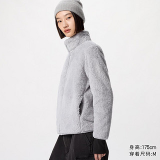 UNIQLO 优衣库 女装长绒摇粒绒拉链茄克 UQ470137666