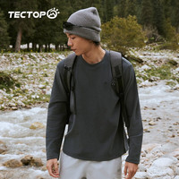 探拓（TECTOP）保暖长袖T恤男24秋冬透气户外运动内衣打底衫