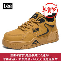 李 Lee男鞋2025新款秋冬休闲鞋男厚底面包鞋真皮休闲板鞋高端潮牌鞋子男 L244UB730 【偏大/请拍小一码】