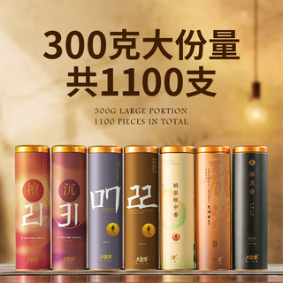 大智慧檀香沉香印度老山檀香鹅梨帐中香龙涎香艾草线香香薰室内卧香熏香 加粗31号古早味沉香515支/300g
