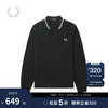 Fred Perry男士休闲POLO衫2024冬季宽松条纹麦穗长袖潮M3636