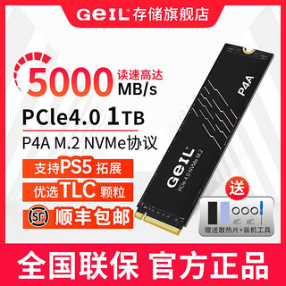 P4A 1TB M.2固态硬盘PCIE 4.0笔记本台式协议接口SSD全新