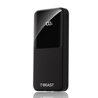 拾光兽自带线充电宝10000毫安22.5W快充可上飞机大容量便携移动电源 适用苹果16Pro小米华为荣耀手机 【自带双线】超级快充10000mAh黑