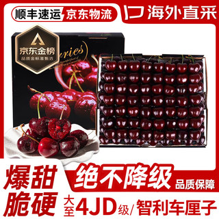 蒲恋金奖·车厘子【JD/顺丰】智利进口礼盒装樱桃多地次日达水果礼盒    超级巨无霸4J 单果32-34mm