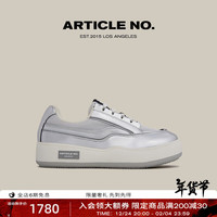 ARTICLE NO.黑拼白汉堡鞋增高小白鞋厚底休闲面包鞋2024男 冰川银 35