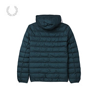 FRED PERRY 男士休闲夹克冬季麦穗连帽保暖茄克外套J4565 BLX/蓝色 L