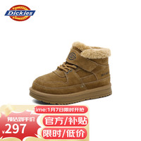 Dickies童鞋儿童雪地靴2024冬季加绒保暖中大童休闲靴户外防滑耐磨棉靴 (鞋内长223mm)