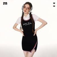 I'M ONE【学院风两件套】美式辣妹气质修身甜美套装连衣裙女23夏