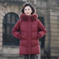 雪中飞 SNOWFLYING【装&狐狸大毛领】女式连帽羽绒服秋冬季鸭绒外套