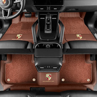 百德 SAFEBET 真皮全包围脚垫25款保时捷卡宴coupe  macan 帕拉梅拉 taycan 911 真皮宾利棕 保时捷911