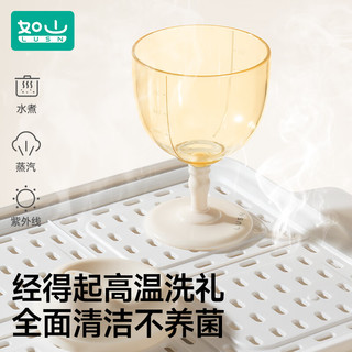 如山儿童高脚杯学饮杯鸭嘴宝宝喝水家用牛奶杯直饮果汁酒杯式奶瓶 【升级PPSU】高脚杯-里瑟米 150ml 高脚杯-樱桃红 150ml