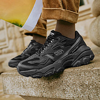 SKECHERS 斯凯奇 熊猫鞋男 时尚潮流D'LITES缓震舒适运动休闲鞋 237121-BBK 44