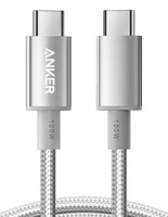 Anker 安克 充电线双头type-c适iPhone16/15promax手机iPad/Mac电脑华为小米安卓苹果快充100W数据线1m白