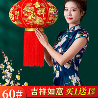 火知了 2025新款大红灯笼灯吊灯过年春节新年装饰户外大门口一对阳台挂饰