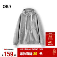 森马（Semir）迪士尼米奇家族合作外套女连帽宽松2025春季绣花夹克109125108001