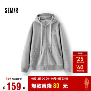 森马（Semir）迪士尼米奇家族合作外套女连帽宽松2025春季绣花夹克109125108001