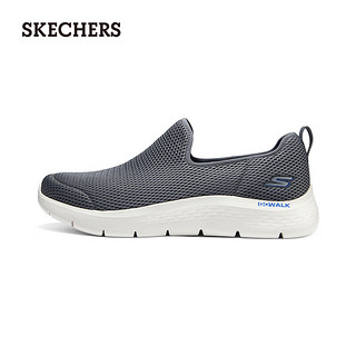 斯凯奇（Skechers）2024年夏季男鞋一脚蹬健步鞋舒适透气休闲鞋216325 灰色/GRY 43