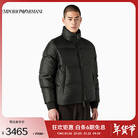 EMPORIO ARMANI EA男士双面穿满印签名标识羽绒服