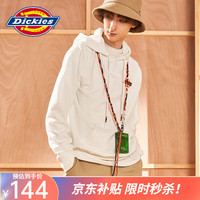 dickies卫衣男  百搭款连帽抽绳长袖 男式春秋套头上衣 9470 白色 L