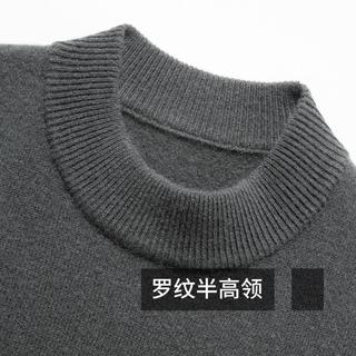 【重磅加厚&100%羊毛】秋冬新年红羊毛衫内搭休闲保暖毛衣男