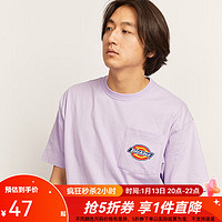 Dickies 短袖T恤 工装灵感情侣小logo休闲短袖T恤DK011809 紫色 2XL