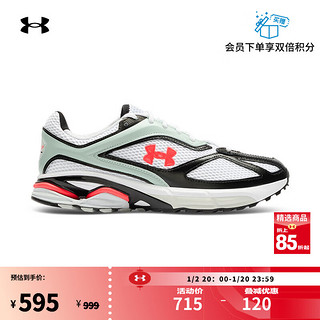 安德玛（UNDERARMOUR）HOVR Apparition男女复古皮革运动休闲鞋3027595 白色108 40