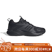 阿迪达斯 （adidas）男鞋女鞋JZ Runner 时尚潮流运动鞋透气缓震老爹鞋 uk9码43 夜空灰/一号黑/碳黑